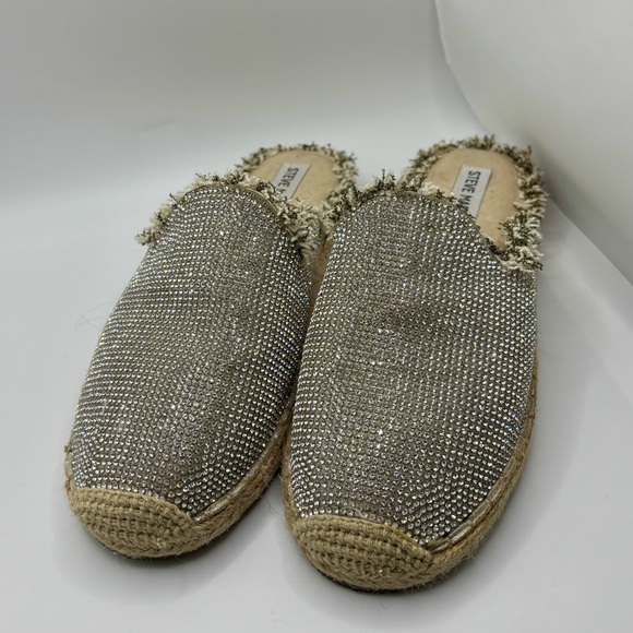 Steve Madden rhinestone espadrilles mules - Picture 2 of 7